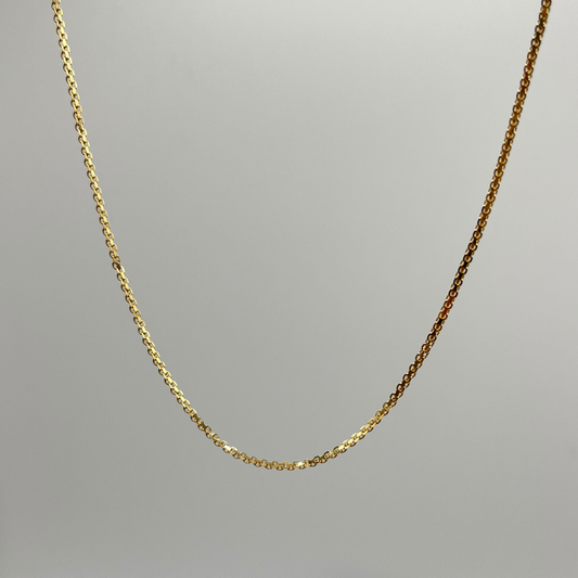 18K Solid Gold Panther Chain Necklace