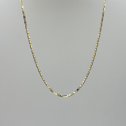 Solid 18K Gold Anchor Chain Necklace