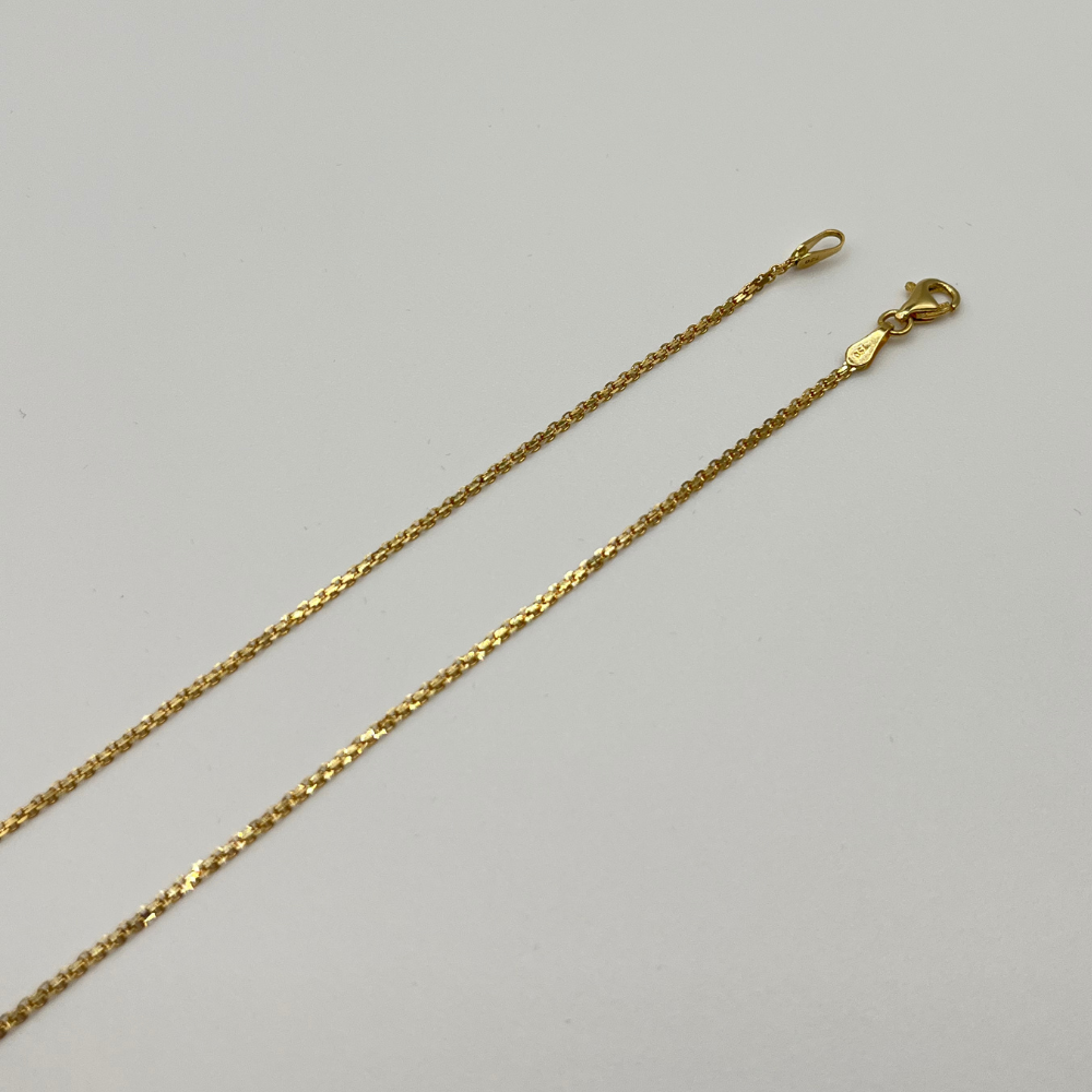 18K Solid Gold Panther Chain Necklace