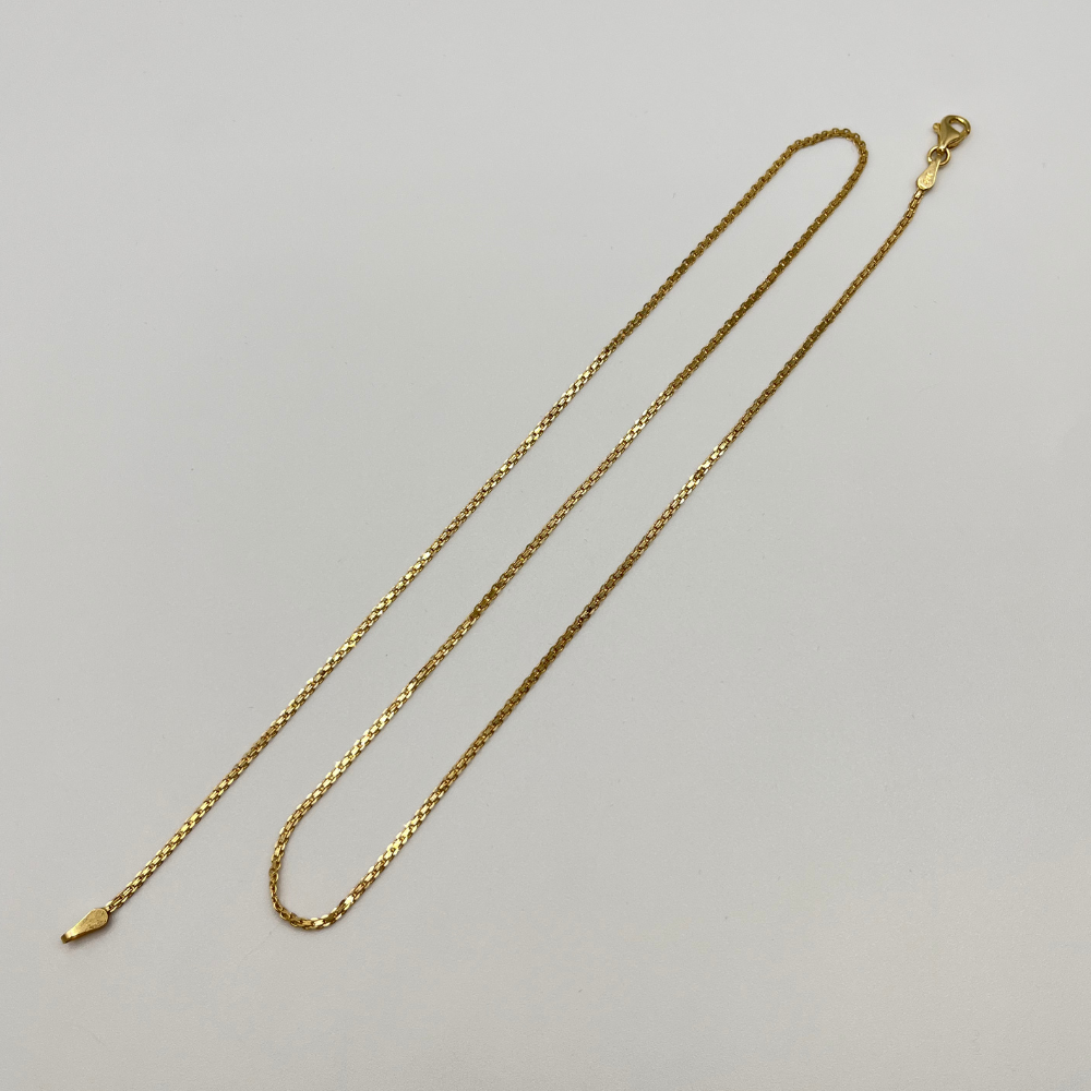 18K Solid Gold Panther Chain Necklace