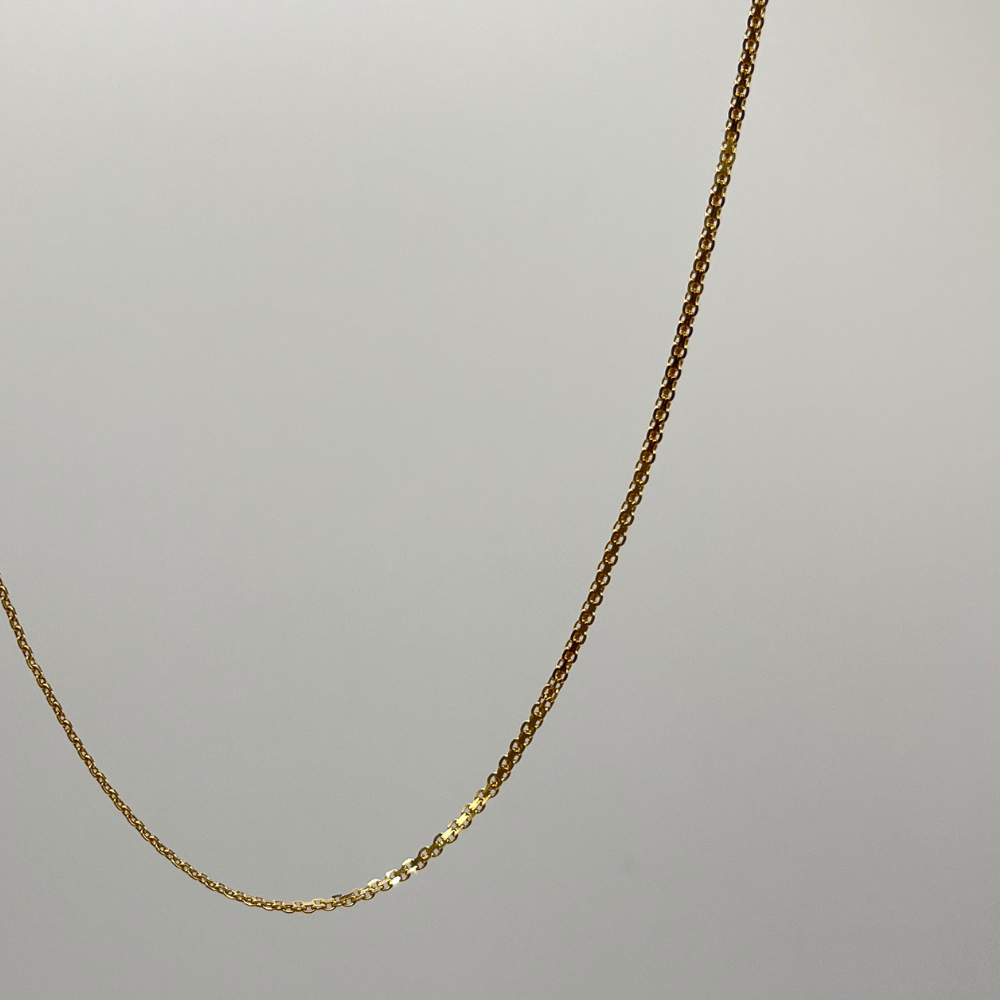 18K Solid Gold Panther Chain Necklace