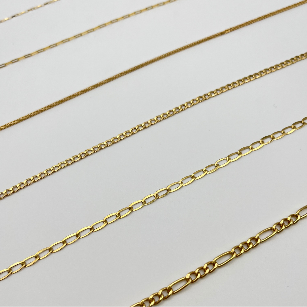 18K Solid Gold Paperclip Chain Necklace