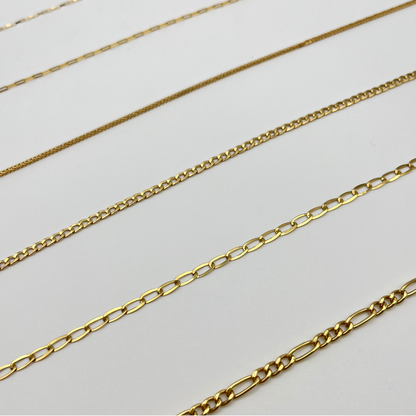 18K Solid Gold Paperclip Chain Necklace